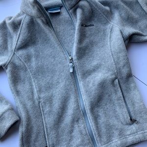 Girls Columbia fleece zip up size Medium